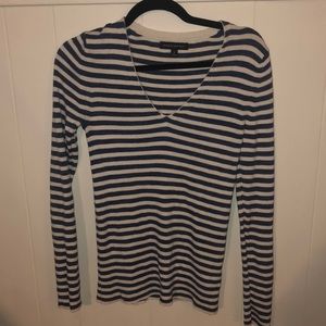 Blue/white striped sweater